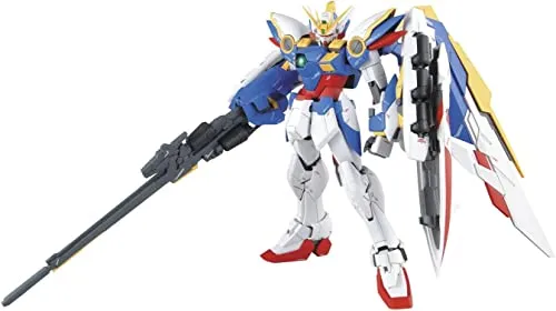 Bandai Model Kit Gundam - MG 1/100 - XXXG-01W Wing Gundam EW Ver. - 30cm - Actionfigur für Kinder, detailgetreuer Modellbausatz mit 30cm Höhe und beweglichen Teilen für kreativen Spielspaß.