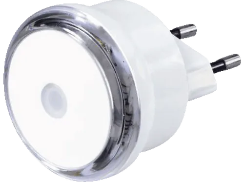 HAMA Basic LED Nachtlicht Weiß - Energiesparendes Nachtlicht für Steckdosen mit integriertem Lichtsensor, ideal für Kinderzimmer und Flure. Schaltet bei Dunkelheit automatisch ein und sorgt für ein angenehmes Licht.