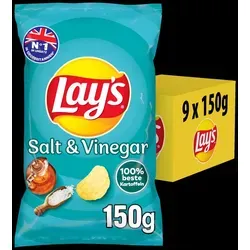 Lay's Salt & Vinegar 9X150G von Lay's
