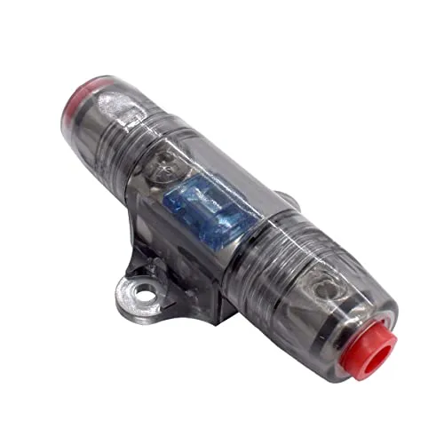 maxxcount MX-AFS15 Inline Mini ANL Sicherungshalter mit 60A Sicherung für 10mm² - 25mm² Kabel (4GA-8GA) passend für alle KFZ, Camper, Wohnmobil, Van und Boote