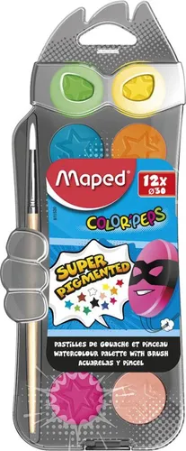 Maped Colour Peps Wasserfarben, 12 Farben