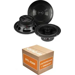 Musway ME62 Einbaupaket für Opel Adam – 80W RMS Lautsprecher - Komplettes Lautsprecher Einbaupaket für Opel Adam (2012-2019). Hochwertige Musway ME62 Lautsprecher mit hohem Wirkungsgrad und einfachem Einbau. Perfekt für ein verbessertes Klangerlebnis auf der Straße.