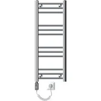 ECD Germany Elektrischer Badheizkörper 600W - Chrom 300x800mm - Heizkörper und Handtuchwärmer in einem, ideal für angenehme Wärme und schnelle Trocknung. Inklusive Montagematerial für einfache Installation.