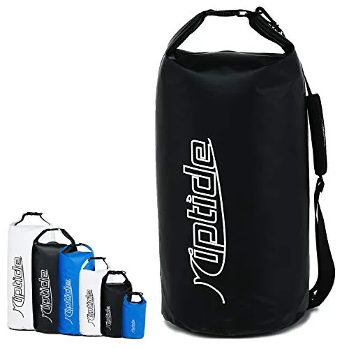riptide Dry Bag - wasserdichter Packsack mit Umhängegurt | schwarz | 20l