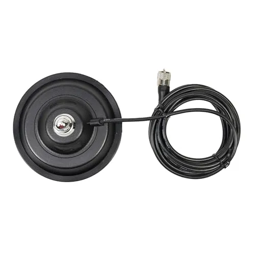 Der Magnetfuß PNI 145/DV 145 mm enthält 4 m Kabel und Stecker PL259