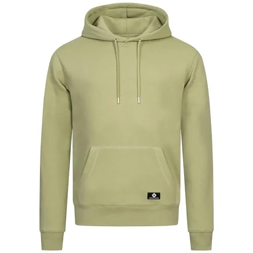 Höhenhorn Janga Hoodie Herren Kapuzen Pastele Grün Gr. L - Kapuzenpullover für Herren, aus weicher Baumwolle, atmungsaktiv und ideal für Freizeit und Sport, mit schützender Kapuze für jedes Wetter.
