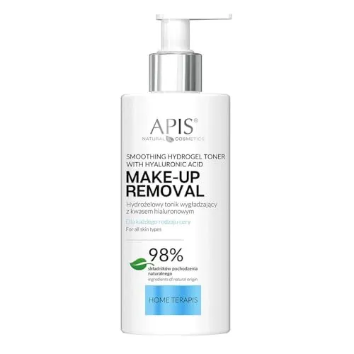 APIS Glättendes Hydro-Gel-Gesichtswasser mit Hyaluronsäure, Extrakt aus Gurke, Lein | Hydrierte und glatte Haut | 200 ml