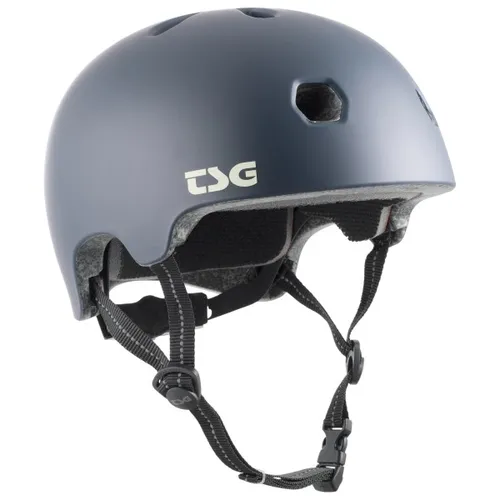 TSG Meta Helm S/M Solid Color Satin Paynes Grey - Stylischer TSG Meta Helm für Urban Bikes, leicht und bequem. Mit nur 320 g und 11 Belüftungsöffnungen für optimale Luftzirkulation. Ideal für Sicherheit und Komfort bei jeder Fahrt.