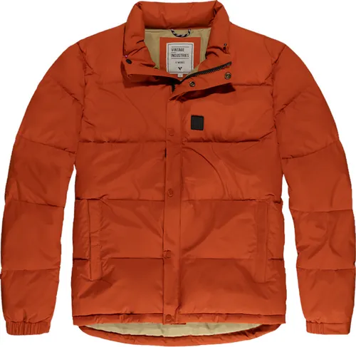 Vintage Industries Cas Jacke, orange, Größe S für Männer - Funktionsjacke, wasserdicht bis 5000mm/H2O und atmungsaktiv, ideal für Outdoor-Aktivitäten und wechselhaftes Wetter.