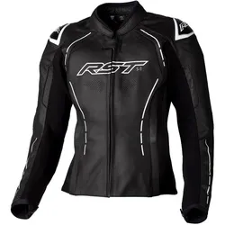 RST S-1, Lederjacke Damen - Schwarz/Weiß - S von RST