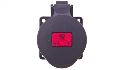 Gniazdo tablicowe 32A 5P 400V /70x70/ czarne IP44 325-6x