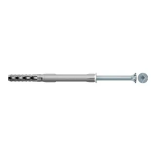 fischer Langschaftdübel SXR 8 x 100 T - Dübel für sichere Befestigungen, 8x100 mm, 50 Stück, ideal für vielseitige Anwendungen in Wand und Decke, aus robustem Kunststoff.
