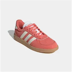 adidas Damen Breaknet Sleek Sneaker - Preloved Scarlet Core White FTWR White, 37.5 EU - Herrenmode mit regulärer Passform, schnürbaren Leder-Sneakern und perforiertem Vorfußbereich für optimalen Tragekomfort.