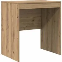 vidaXL Schreibtisch Eiche handwerklich 70 x 50 cm - Kinderschreibtisch mit modernem, schlankem Design und robuster Holzwerkstoff-Konstruktion. Ideal für kreative Köpfe, bietet er ausreichend Stauraum und passt perfekt in kleine Räume.