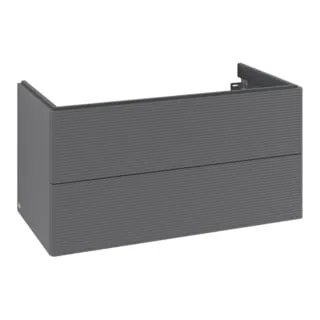 V&B Waschtischunterschrank Auszugbeleuchtung Antao 98,8x50,4x49,6cm, m Fr., Anthrac. m Lac