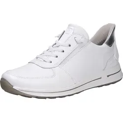 Ara OSAKA 2.0 Sneaker - Weiß Silber, Weite H - Bequemer Slip-On Sneaker aus hochwertigem Kalbsleder, mit innovativer High Soft Technologie und Wechselfußbett für optimalen Komfort und Druckstellenvermeidung. Ideal für den Alltag.