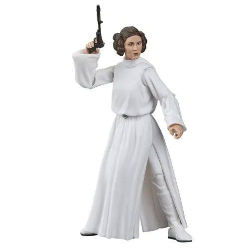 Star Wars The Black Series Prinzessin Leia Organa Action-Figur - Actionfigur aus Star Wars: Eine Neue Hoffnung, 15 cm groß, mit fotorealistischem Design und beweglichen Gelenken für dynamische Posen – ideal für Sammler und Fans ab 4 Jahren.
