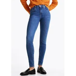 Tommy Hilfiger Damen Jeans Hose Como Skinny Fit, Blau (Nos Mid Blue) - Jeans im 5-Pocket-Style, figurbetont mit hohem Tragekomfort, ideal für Büro und Alltag. Aus 50% nachhaltiger Baumwolle gefertigt und mit Stretch für optimale Bewegungsfreiheit.
