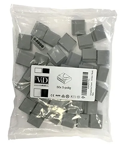 ViD® Schraubenlose Dosenklemme grau (50 Stück/Beutel)