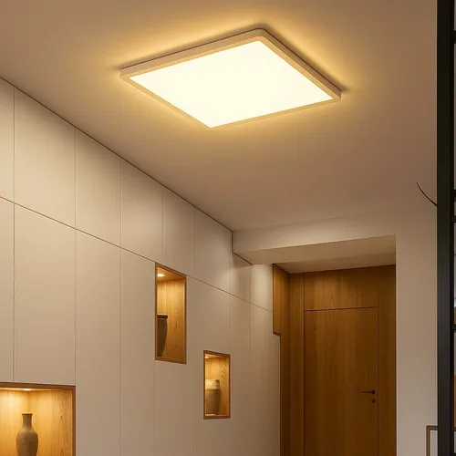 LED Deckenleuchte IP44 mit Backlight, 18W, 1600Lm - Moderne Deckenlampe für jeden Raum mit 3 Stufen-Dimmung über Wandschalter, spritzwassergeschützt und energieeffizient. Ideal für Badezimmer und mehr!
