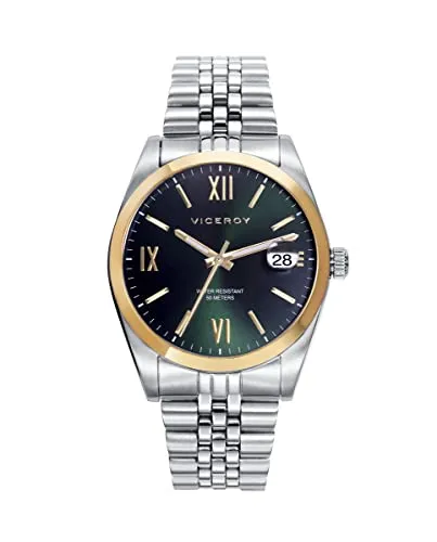 Viceroy Herrenuhr 42425-63 (Ø 41 mm) - Elegante Armbanduhr für Herren mit Quarzwerk, 5 atm wasserdicht und stilvollem Design. Ideal für modebewusste Männer.