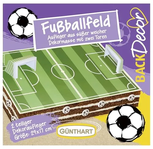 BackDecor Fußballfeld-Aufleger aus Zucker