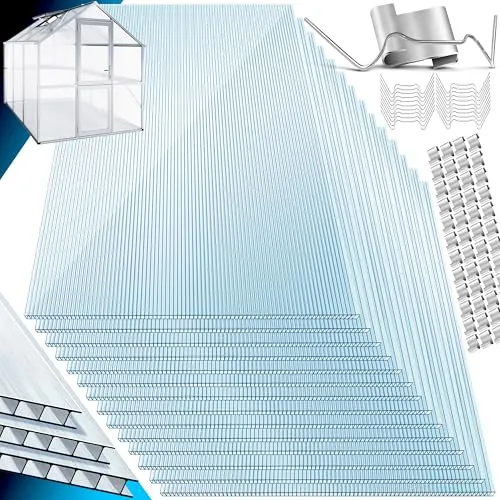 KESSER® 14x Polycarbonat Hohlkammerstegplatten 4mm