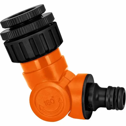 Wasserhahn-Winkelhahnstück verstellbar mit Gew.Adapter für ½