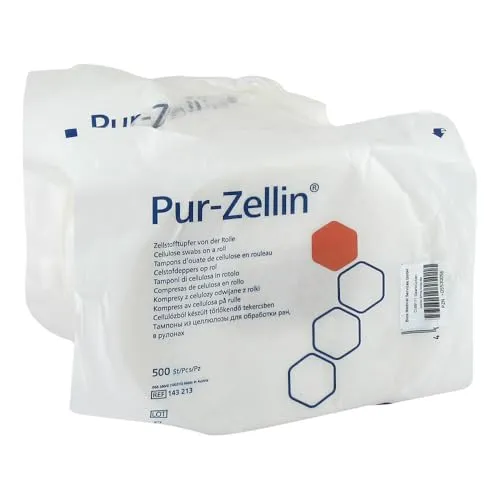 PUR-ZELLIN 4x5 cm unsteril Rolle zu 500 St. 2X500 St