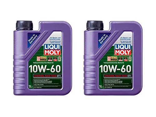 ILODA 2X Original Liqui Moly 1L Synthoil Race Tech GT1 10W-60 Motoröl Motorenöl Oil Öl 1390