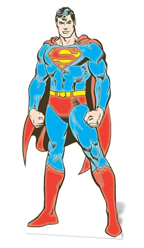 Dekofigur DC Comics - Pappaufsteller - Superman - Stilvoller Pappaufsteller von Superman aus DC Comics, ideal für Partys oder als Blickfang in jedem Raum. Leicht zu transportieren und aufzustellen.