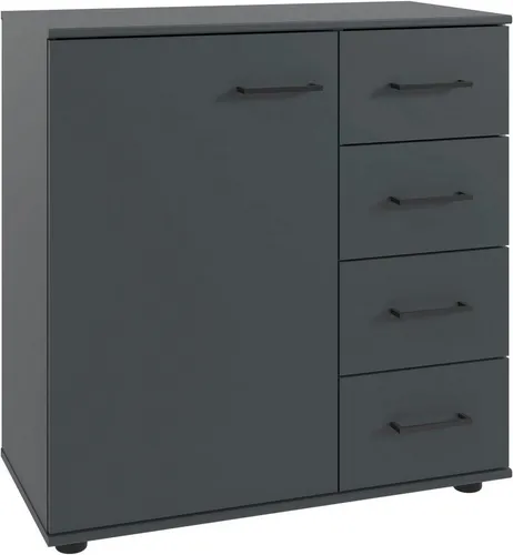 Wimex Kombikommode Taiga, 1 türig und 4 Schubladen in grau von Wimex