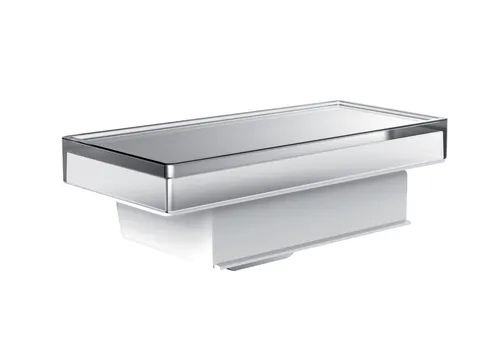 Emco liaison Neu Flüssigseifenspender für Reling 182100004, Accessoires, chrom - Eleganter Seifenspender aus chrom mit einem Stülpbecher aus mattiertem Kristallglas, ideal für stilvolle Badezimmer. Füllmenge: ca. 250 ml.