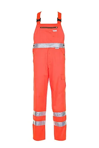 Warnschutz-Latzhose 2021 in leuchtorange, Größe 29 in orange von Planam