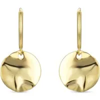 Luxenter Midnak-Ohrringe aus 925er Sterlingsilber mit 18 Karat Gelbgold