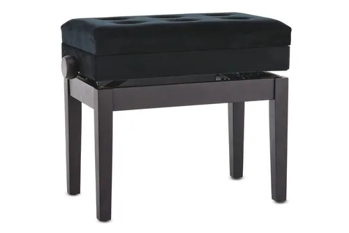 Pianobank DC Rosenholz-matt - Elegante Pianobank mit Notenfach aus Massivholz, stabil und langlebig dank hochfester M10 Schraubdübel. Ideal für Musiker, die Wert auf Qualität legen.