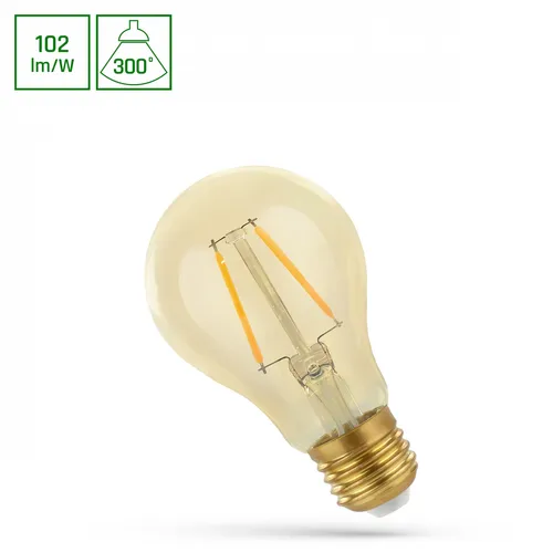LED E27 5W 230V AC Warmweiß FILAMENT COG 510 Lumen 300°