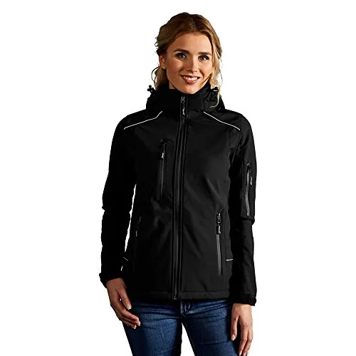 Softshell Jacke Damen, Schwarz, XL