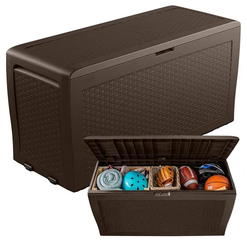 Keter Samoa Rattan Box 270L Gartenbox, Braun