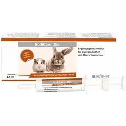 Rodicare Dia Erg.Futterm.Paste f.Meerschw. / Zwergk. 3X12 ml - Arzneimittel für Meerschweinchen und Zwergkaninchen, unterstützt die Verdauung und das Wohlbefinden Ihrer Tiere.