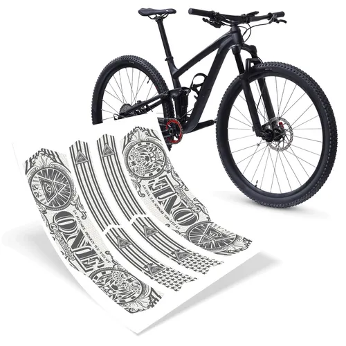 Fahrrad Schutzfolie Aufkleber für den Hinterbau matt Kratz- & Steinschlagschutz