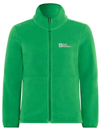 Jack Wolfskin Taunus Jacket K - mystic green (E0206) 176 - Laufjacke für Kinder aus warmem POLARTEC Fleece, atmungsaktiv und pflegeleicht, ideal für Abenteuer im Freien und den täglichen Gebrauch.