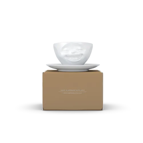 FIFTYEIGHT Kaffeetasse 200ml - Lachend weiß (T014701)