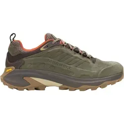 Merrell Moab Speed 2 Leather WP - Wasserdichte Wanderschuhe für Herren - Wanderschuhe aus hochwertigem Nubukleder, ideal für Herbsttouren. Mit wasserdichter Membran und recycelten Schnürsenkeln für umweltbewusste Abenteuer.