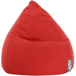 Magma Heimtex Sitzsack - Bequemer Sitzkomfort - Sitzsack in Rot, aus hochwertiger Mikrofaser mit 100% Polystyrol-Füllung für optimalen Komfort. Ideal für entspannte Stunden in jedem Wohnraum.