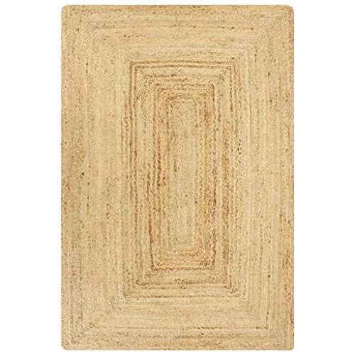 vidaXL Handgefertigter Jute Teppich 120x180 cm - Gartenmöbel-Sets: Verleihe deinem Raum einen natürlichen Look mit diesem einzigartigen, handgewebten Juteteppich, der weich, langlebig und pflegeleicht ist.