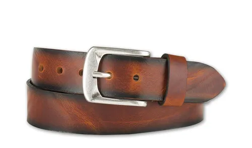 BERND GÖTZ Ledergürtel mit Airbrushkante von BERND GÖTZ