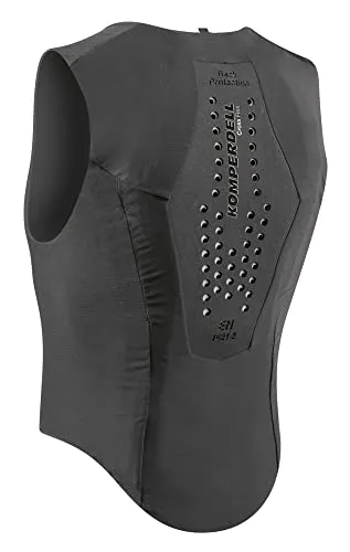 Komperdell Ballistic Flexfit Men Skiprotektor - S, Black/Graphite - Reitsport Protektor für optimale Sicherheit und Bewegungsfreiheit, ideal für Motorradfahrer und Reiter.