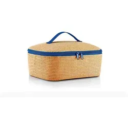 reisenthel Kühltasche coolerbag M Raffia Blue - Kühlboxen & Kühltaschen – Halten Sie Medikamente und Snacks frisch mit der umweltfreundlichen Kühltasche aus recycelten PET-Flaschen und hochwertigem Thermo-Innenfutter.