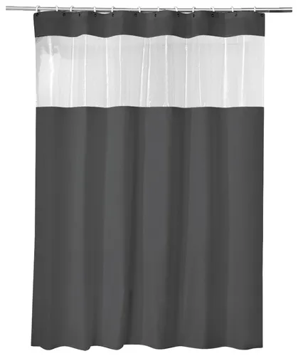 Duschvorhang ADOB, schwarz, B:180cm H:200cm in schwarz von ADOB